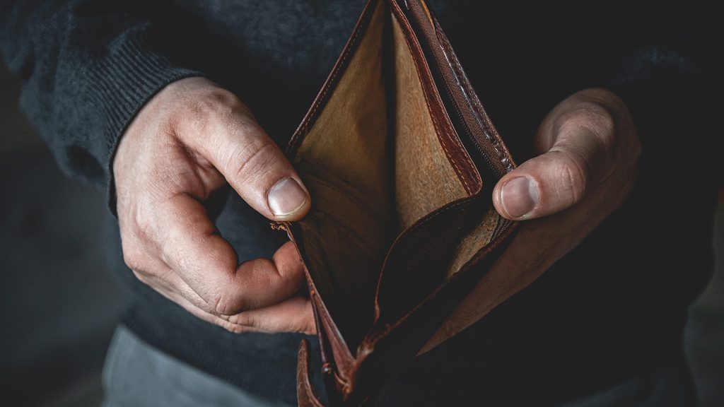 Empty wallet