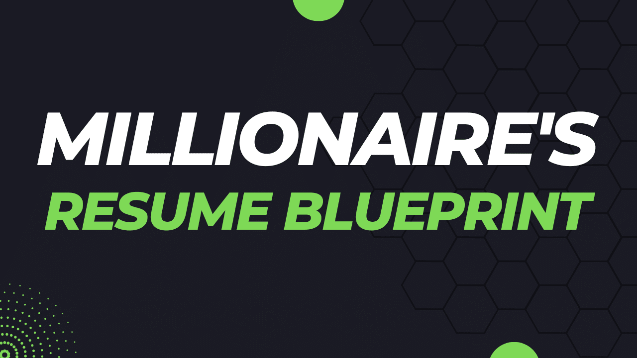 The Millionaire 39 s Resume Blueprint - Black Minimalist Interiors Design YouTube Thumbnail 8