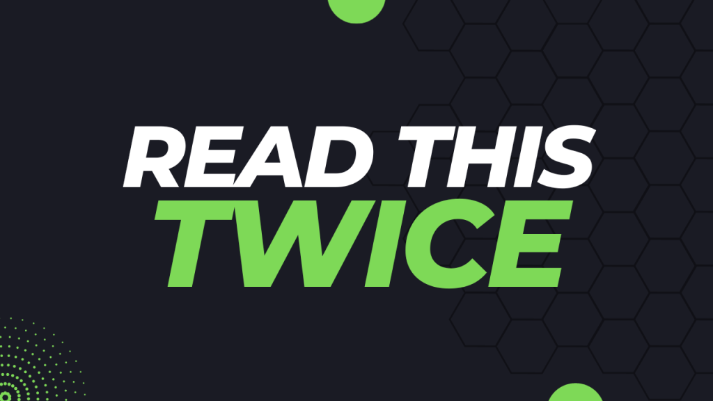 Read This Twice Read This Twice